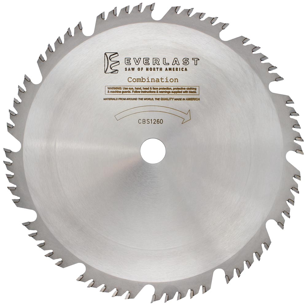 12″ Combination Saw Blade - CBS1260 - Everlast Saw of North America