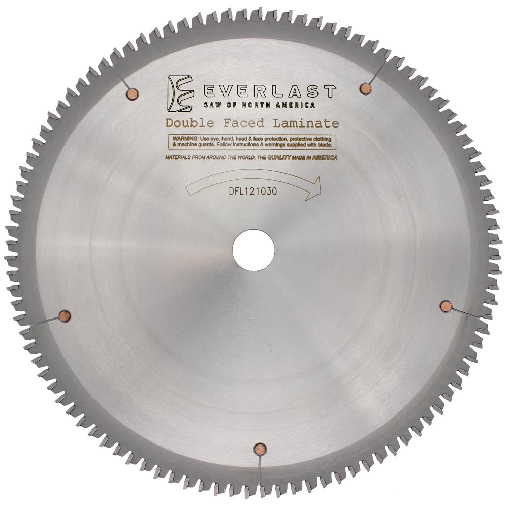 12″ Double Face Laminate Saw Blade - DFL121030 - Everlast Saw of North ...