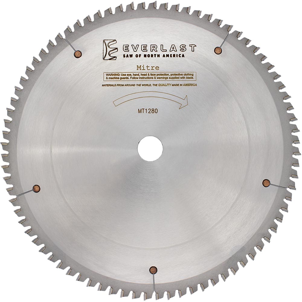 12″ Mitre Saw Blade - MT1280 - Everlast Saw of North America