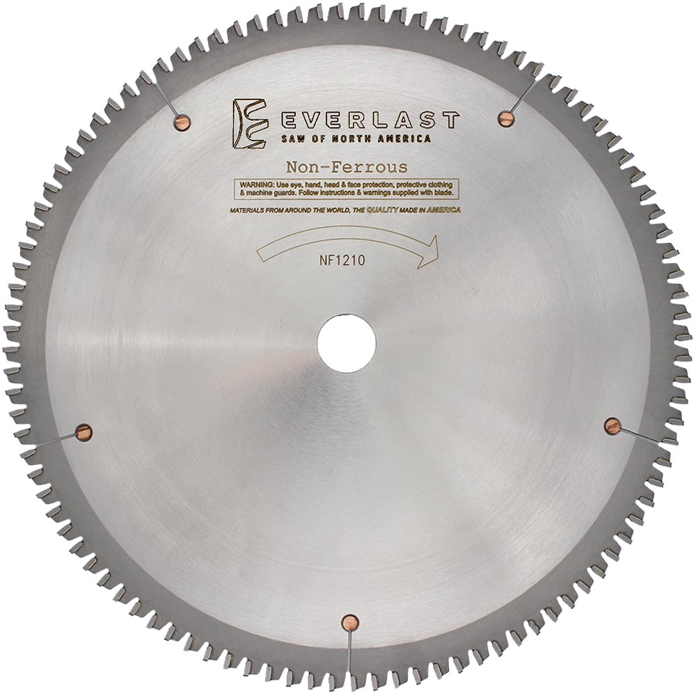 12″ Non-Ferrous Metal Cutting Saw Blade - NF1210 - Everlast Saw of ...