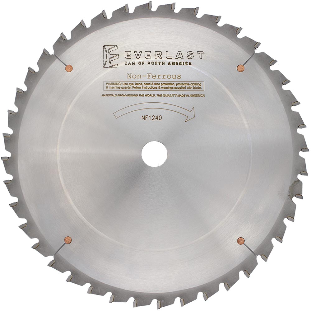 Non Ferrous Metal Cutting Saw Blade NF Everlast Saw Of North America