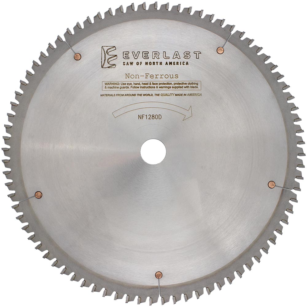 12″ Non-Ferrous Metal Cutting Saw Blade - NF1280D - Everlast Saw of ...