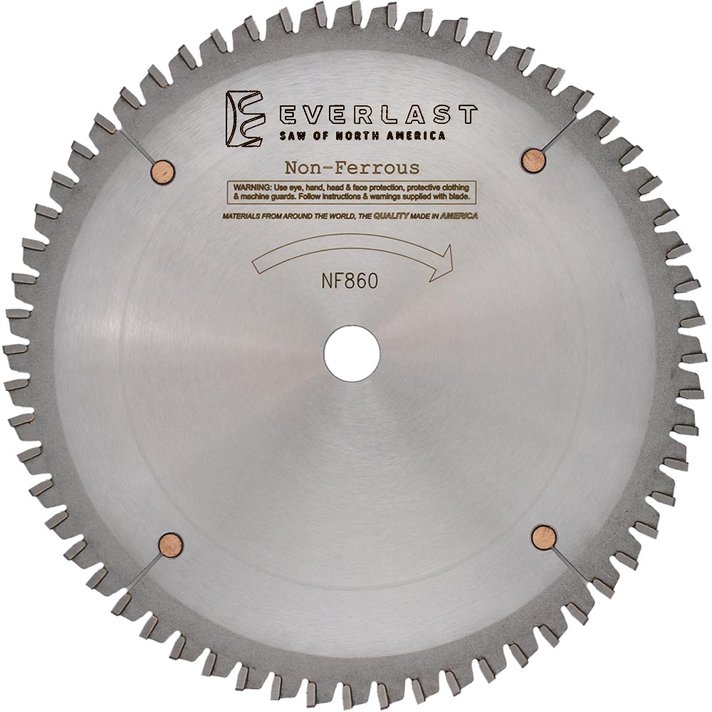 8″ Non-Ferrous Metal Cutting Saw Blade - NF860 - Everlast Saw of North ...