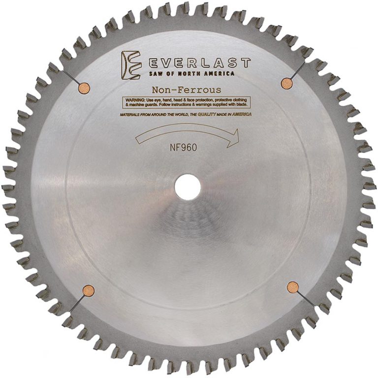 Non-ferrous Metal Cutting Saw Blades - Nf - Everlast Saw Of North America